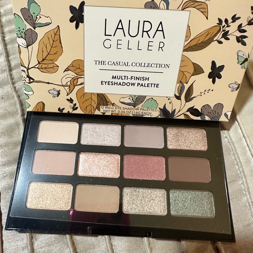 Laura Geller Cream and Brown Eyeshadow Palette with 12 Versatile Shades